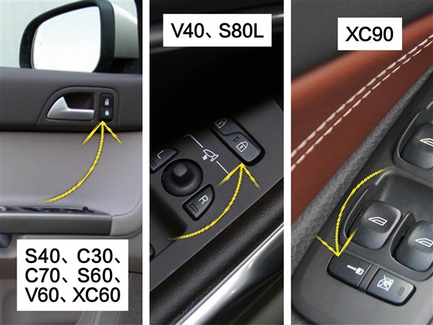 而xc90则设置在报价大全-汽车频道频道 车内细节:中控锁在哪儿