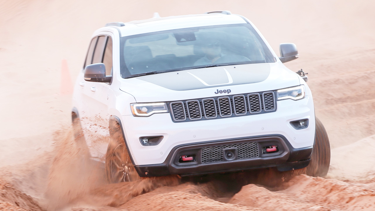 jeep大切诺基trailhawk冲沙越野爽到爆