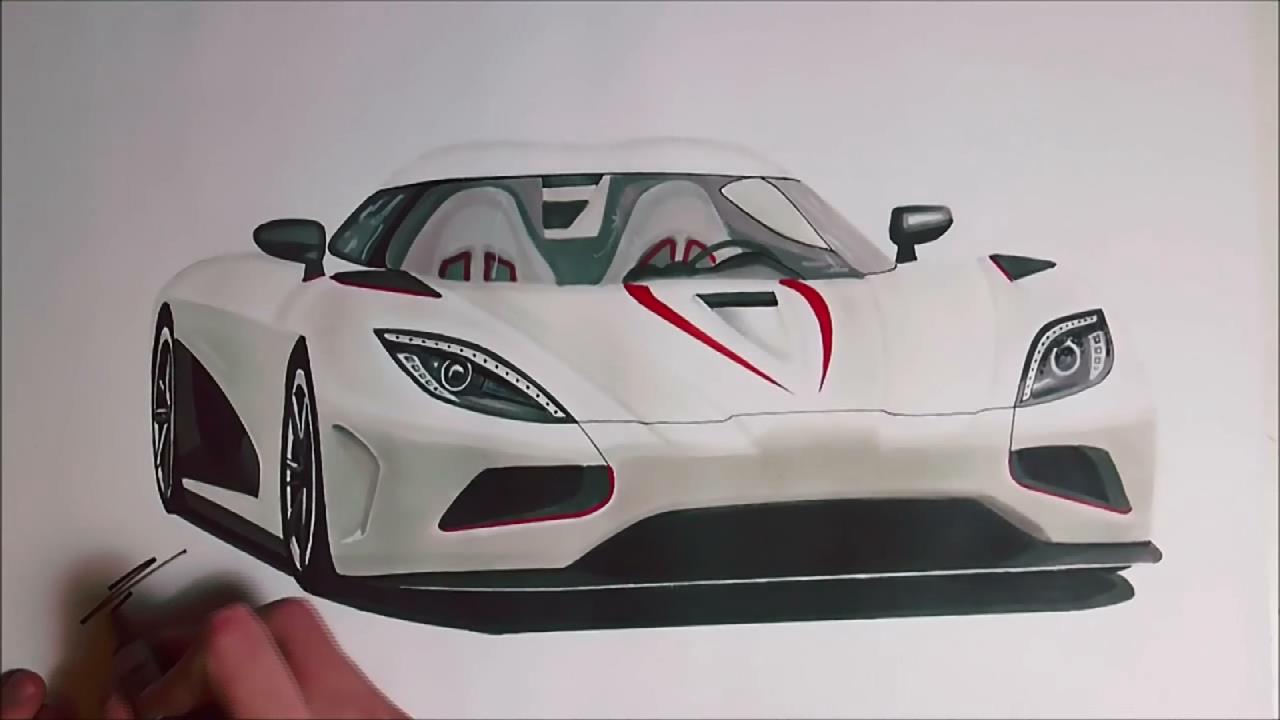 大神手绘科尼赛克agerar千万级豪车