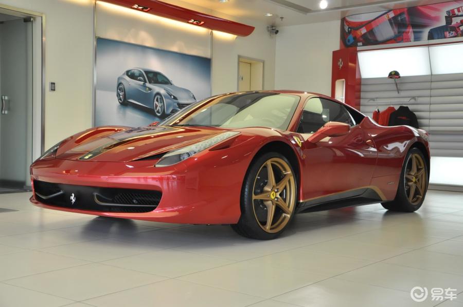 【法拉利4582012款458 italia 中国限量版前45度(车头向左)汽车图片