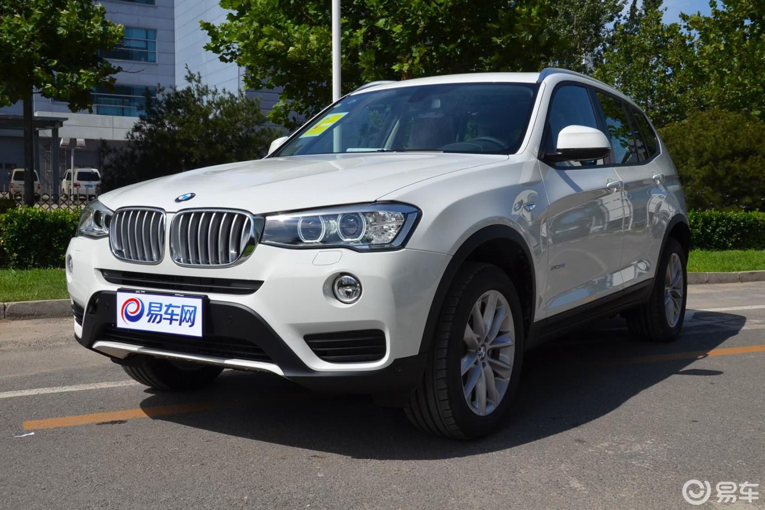 【宝马x32014款xdrive28i 领先版侧前45度车头向左水平汽车图片-汽车