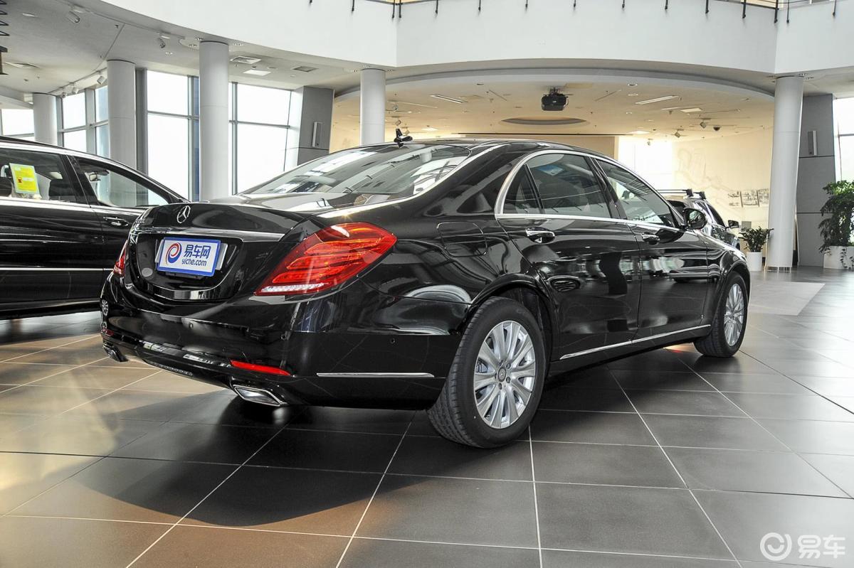 【奔驰s级2014款320l 商务型侧后45度车头向右水平汽车图片-汽车图片