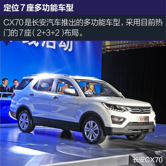 实拍长安cx70配置丰富/7座布局/4月上市