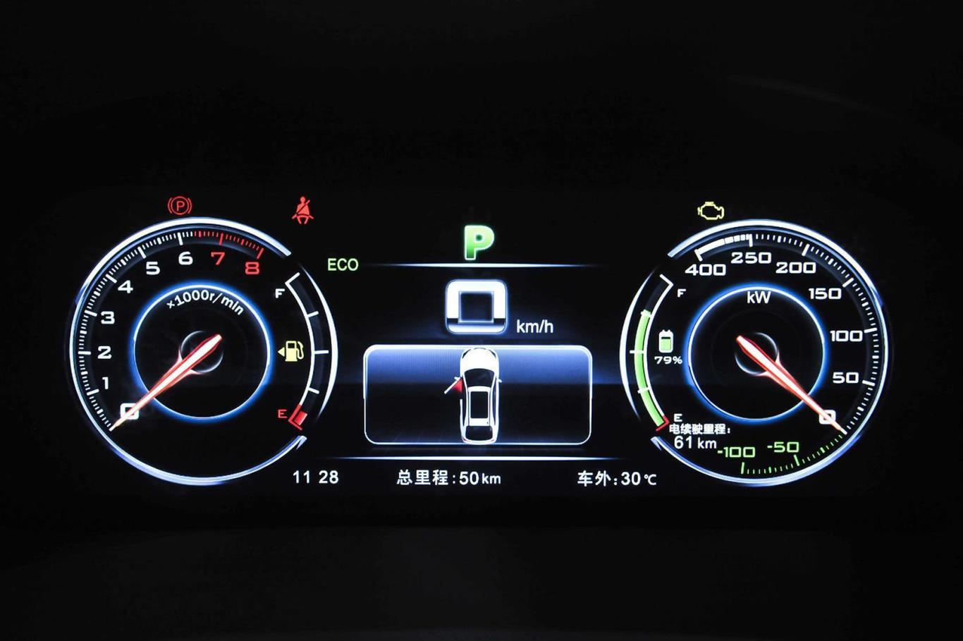 0t 自动 四驱 旗舰型仪表盘背光显示图片