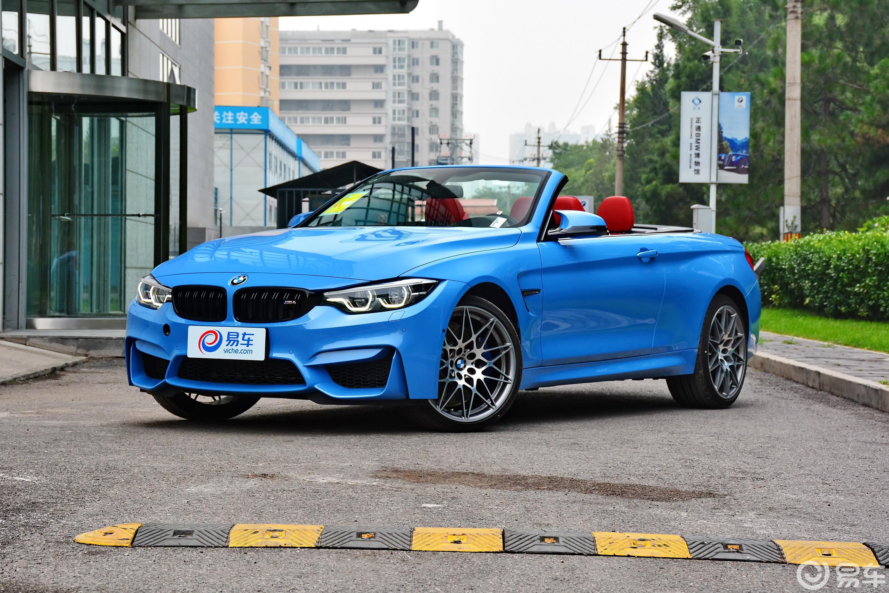 【宝马m42017款m4 敞篷轿跑车侧前45度车头向左水平汽车图片-汽车图片