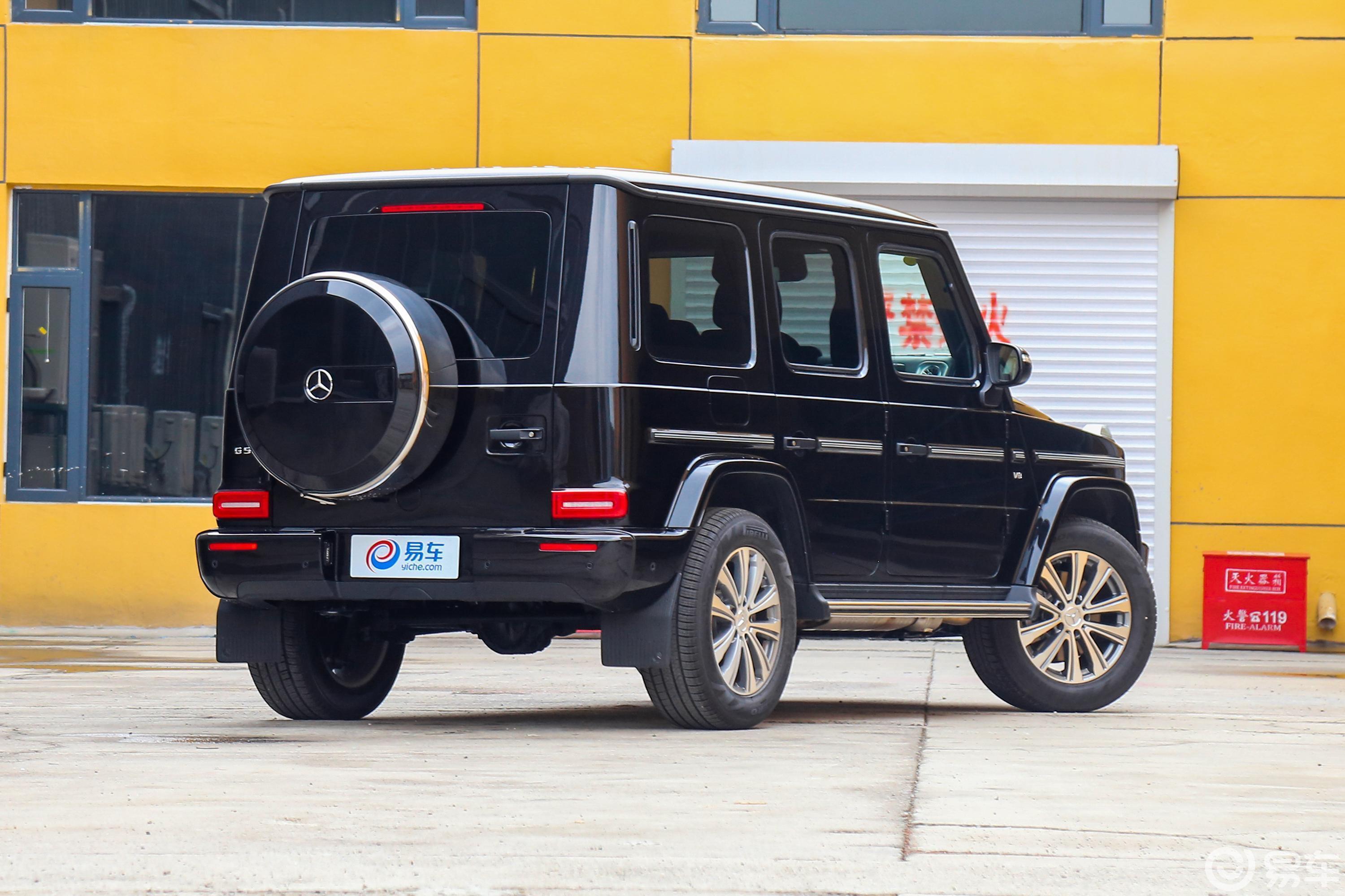 【奔驰g级2019款g 500侧后45度车头向右水平汽车图片-汽车图片大全】