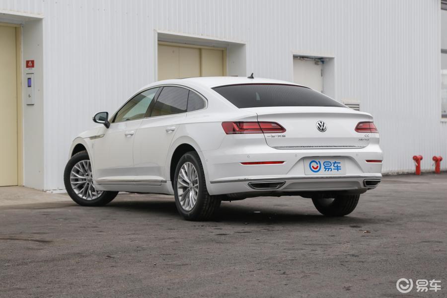 【大众cc2019款380tsi 双离合 魅颜版侧后45度车头向左水平汽车图片