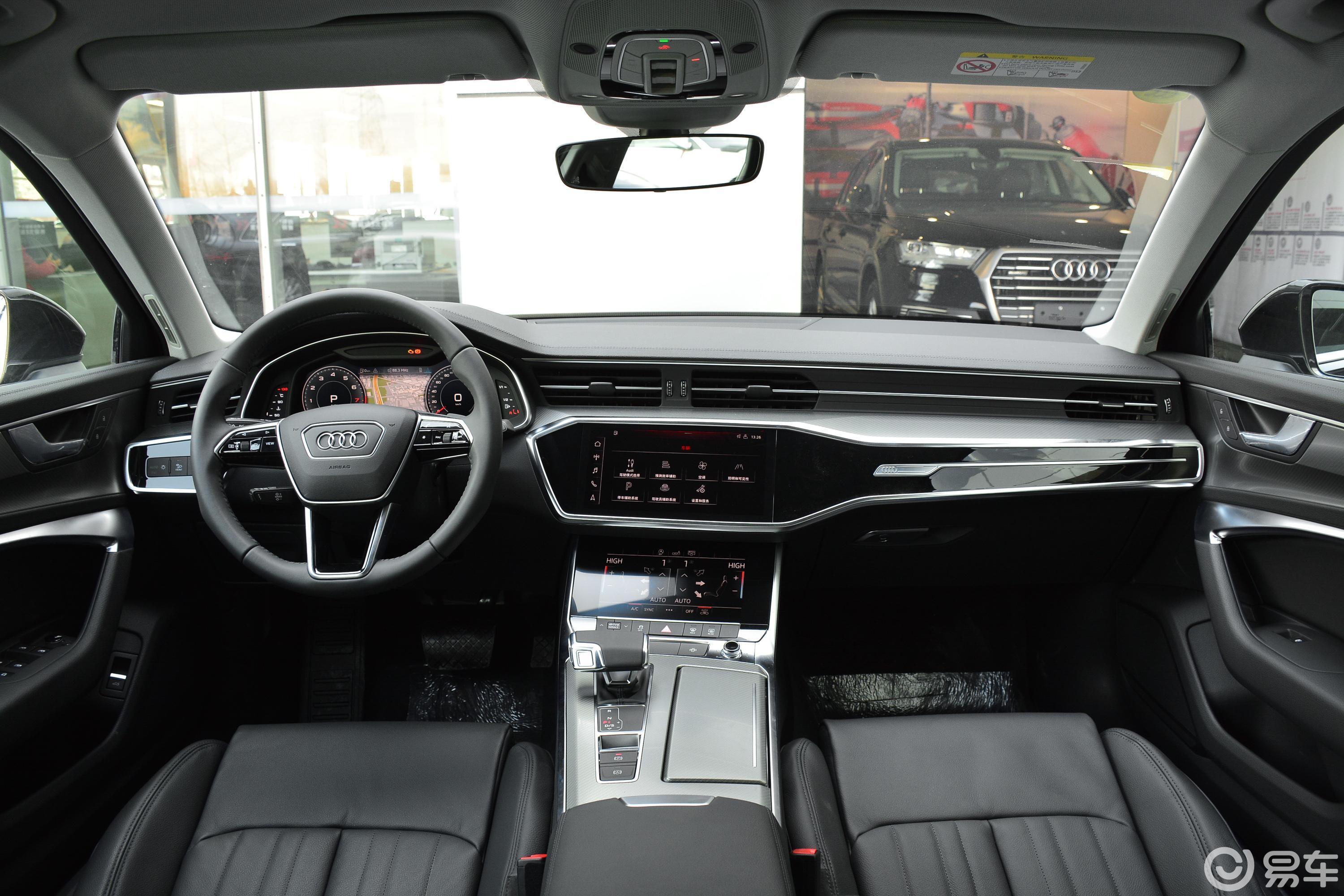 【奥迪a6l2019款45 tfsi 臻选致雅版内饰全景正拍汽车图片-汽车图片