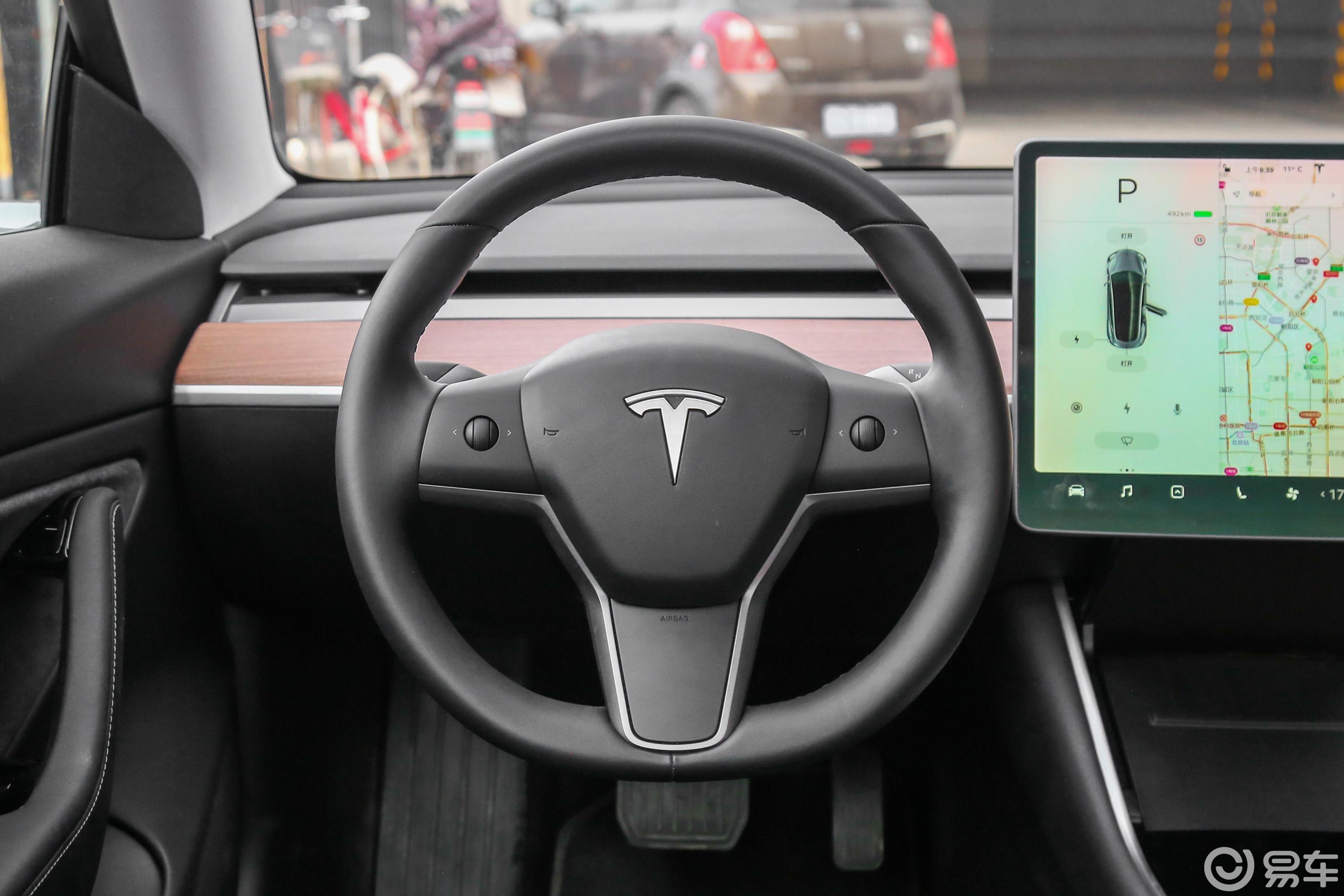 【model 32019款长续航全轮驱动版方向盘汽车图片-汽车图片大全】