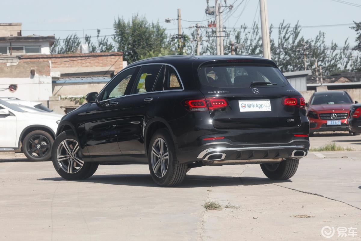 【奔驰glc2020款glc 260 l 4matic 豪华型侧后45度车头向左水平汽车