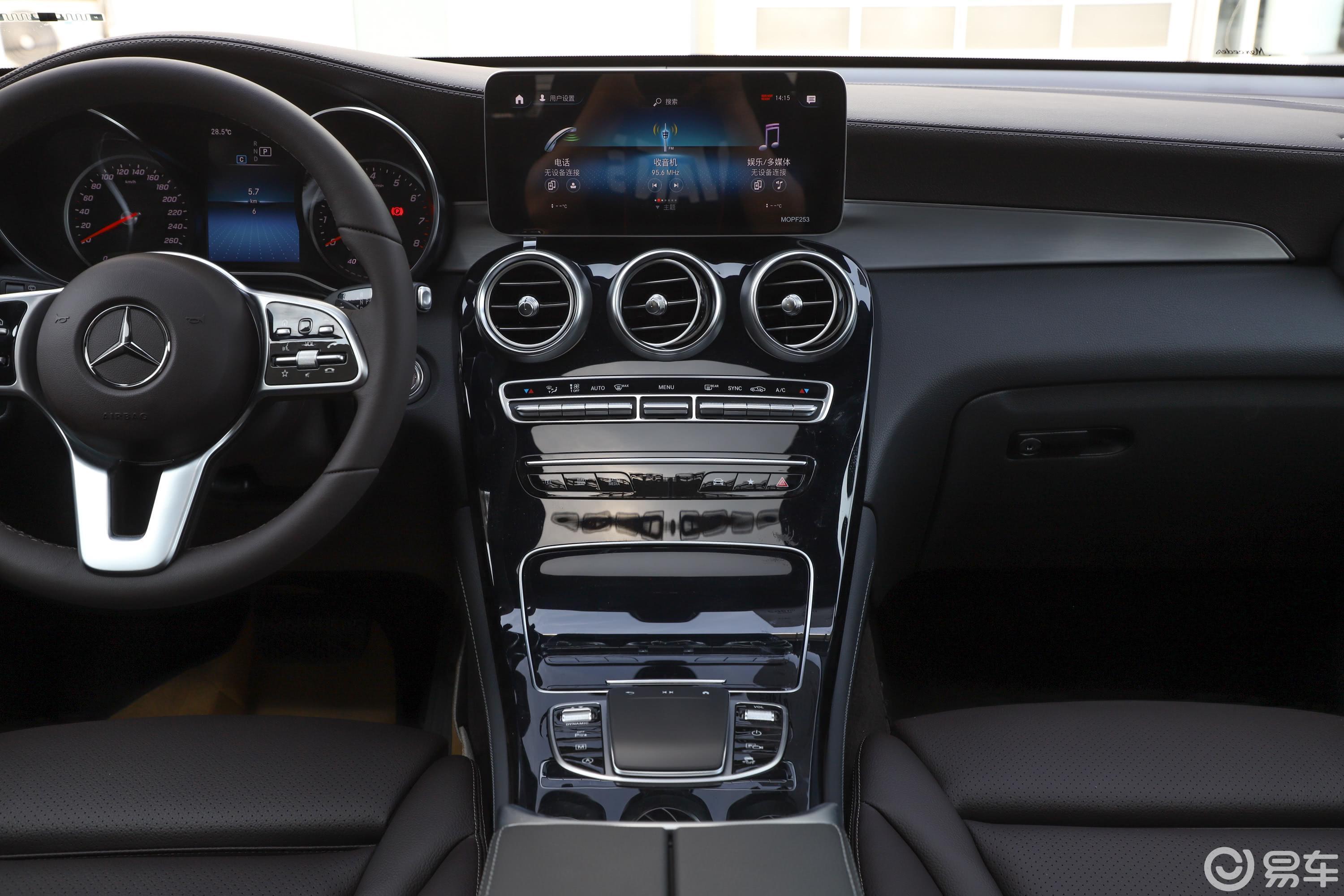 【奔驰glc2020款glc 260 l 4matic 动感型中控台整体汽车图片-汽车