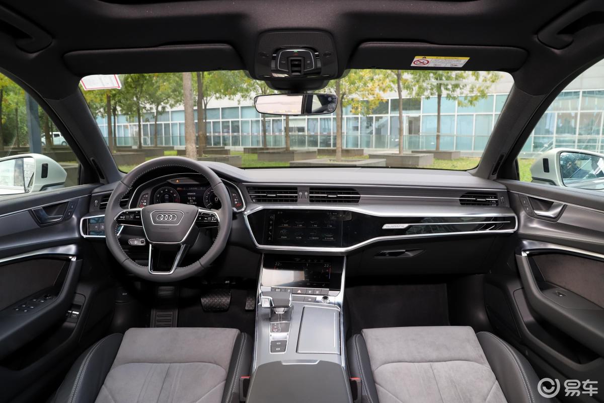 【奥迪a6l 插电混动2020款55 tfsie quattro内饰全景正拍汽车图片