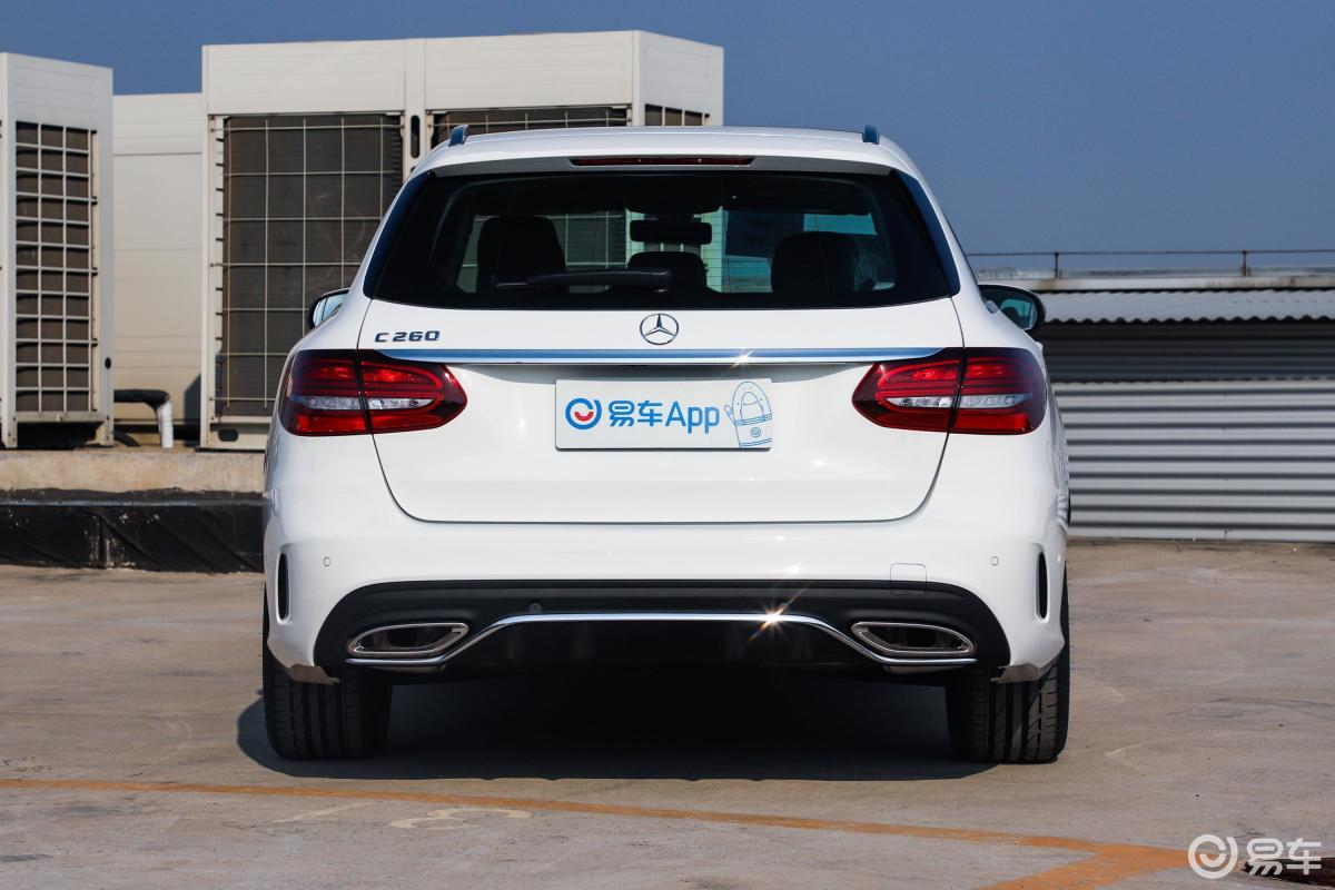 【奔驰c级(进口)2020款c 260 旅行轿车正后水平汽车图片-汽车图片大全