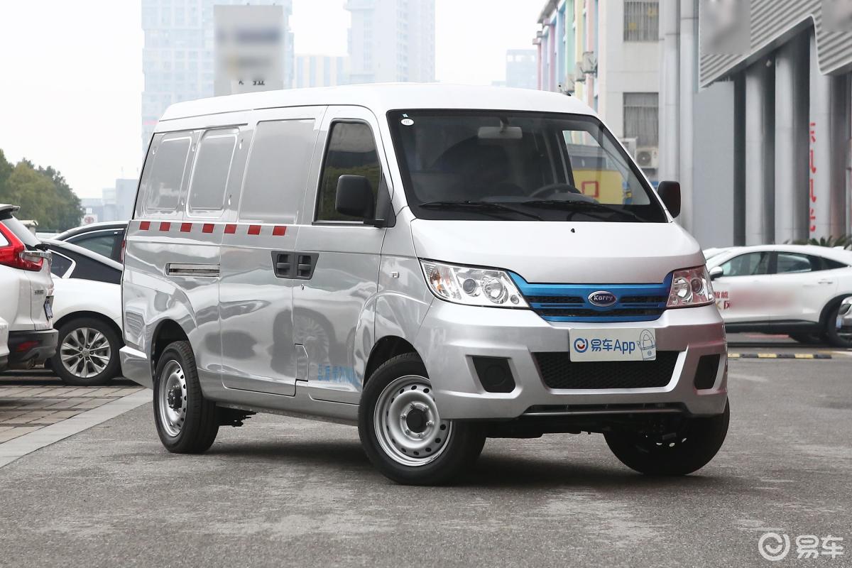 【開瑞優優ev2019款封閉式貨車 舒適型側前45度車頭向右水平汽車圖片