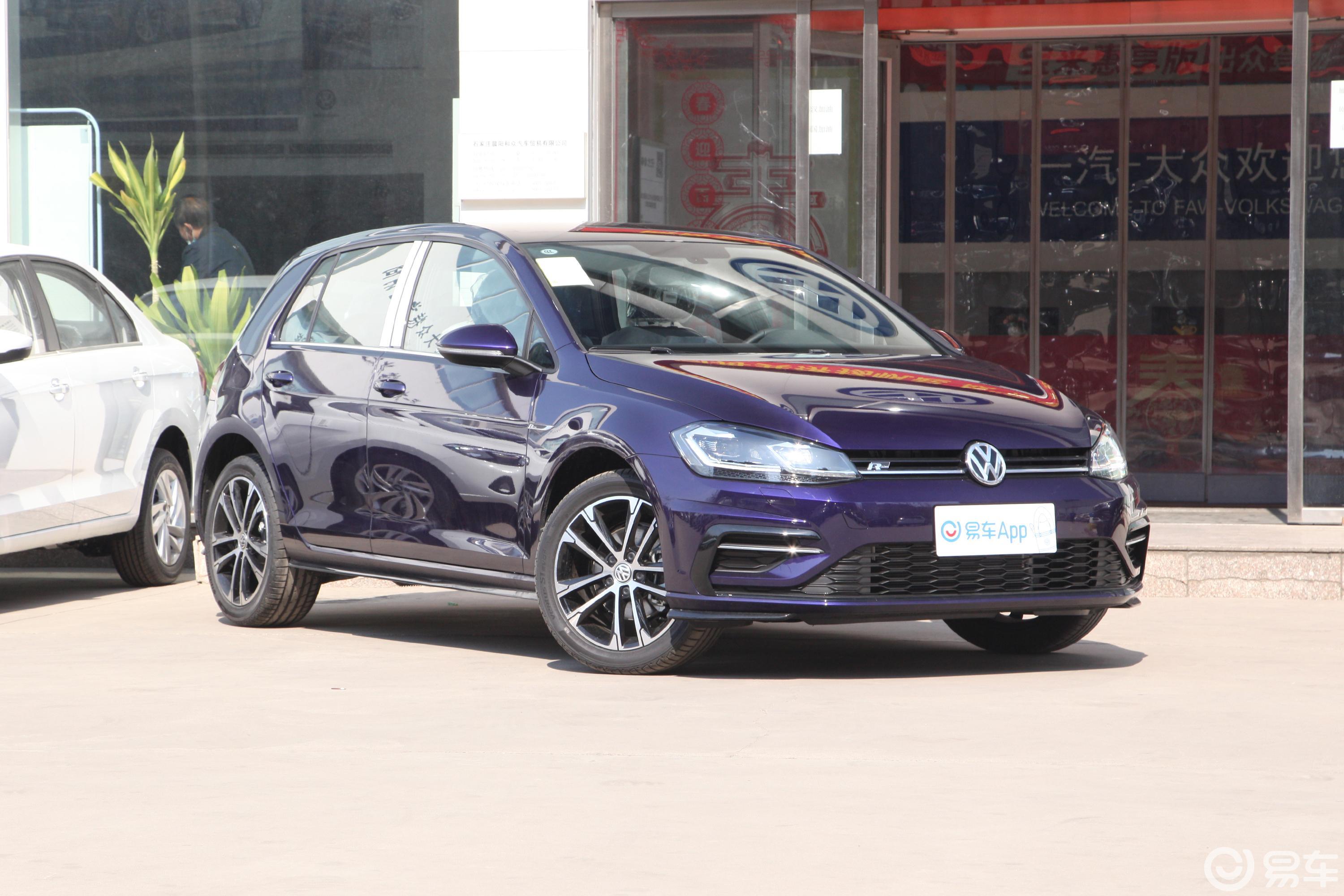 【高尔夫2020款280tsi 双离合 豪华型侧前45度车头向右水平汽车图片