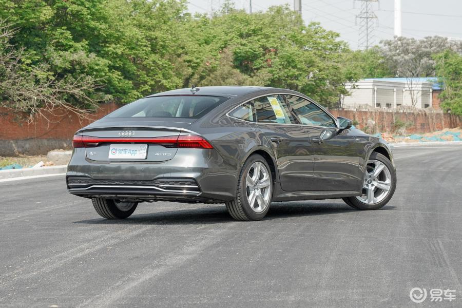 【奥迪a72020款40 tfsi 豪华型侧后45度车头向右水平汽车图片-汽车