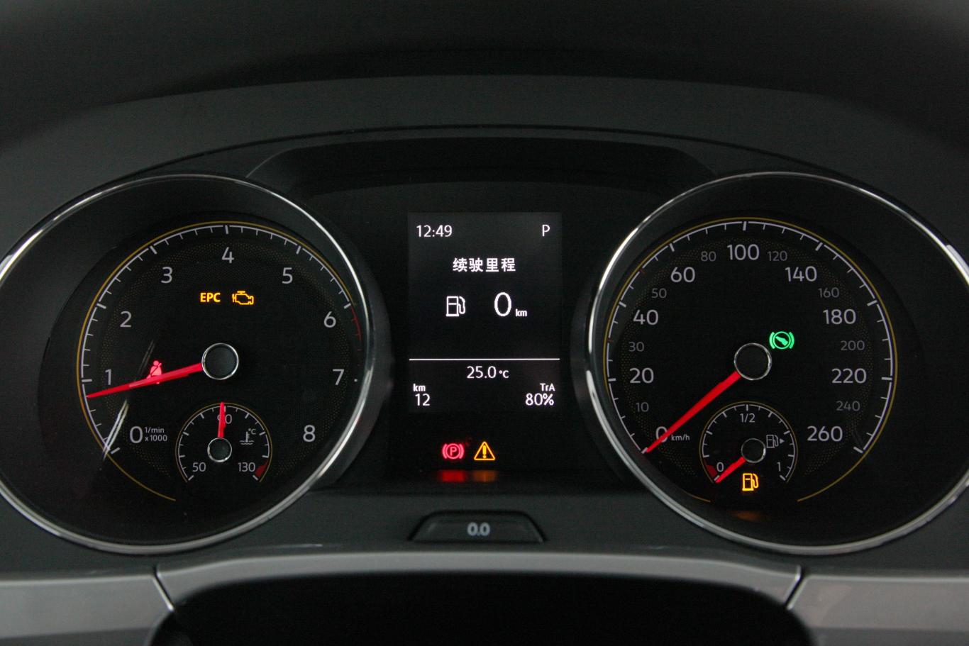 途安l280tsi 风尚版 7座仪表盘