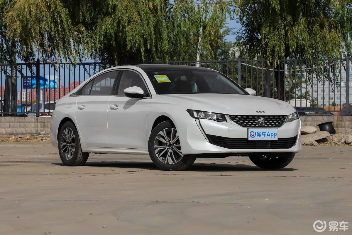 【标致508l2021款360thp 手自一体 驾趣版侧前45度车头向右水平汽车