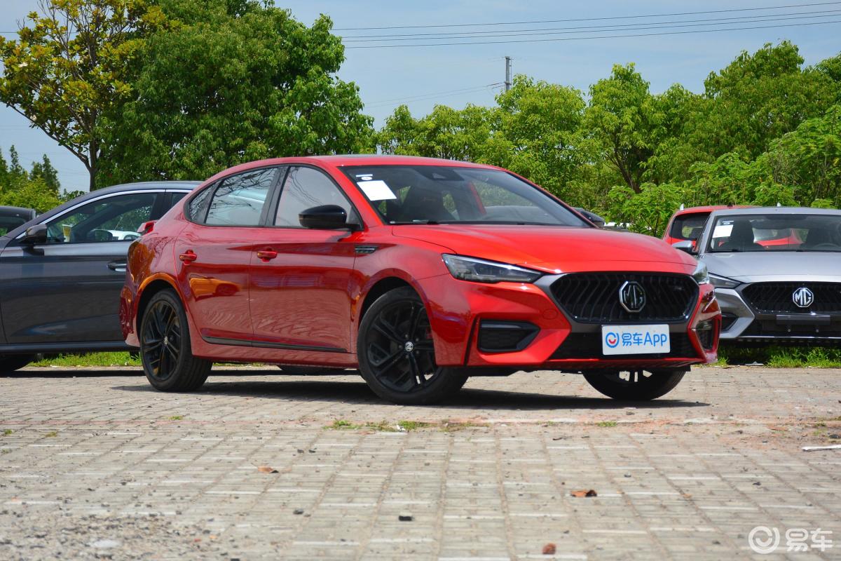 【名爵6 插电混动2020款混动trophy智驾旗舰版侧前45度车头向右水平