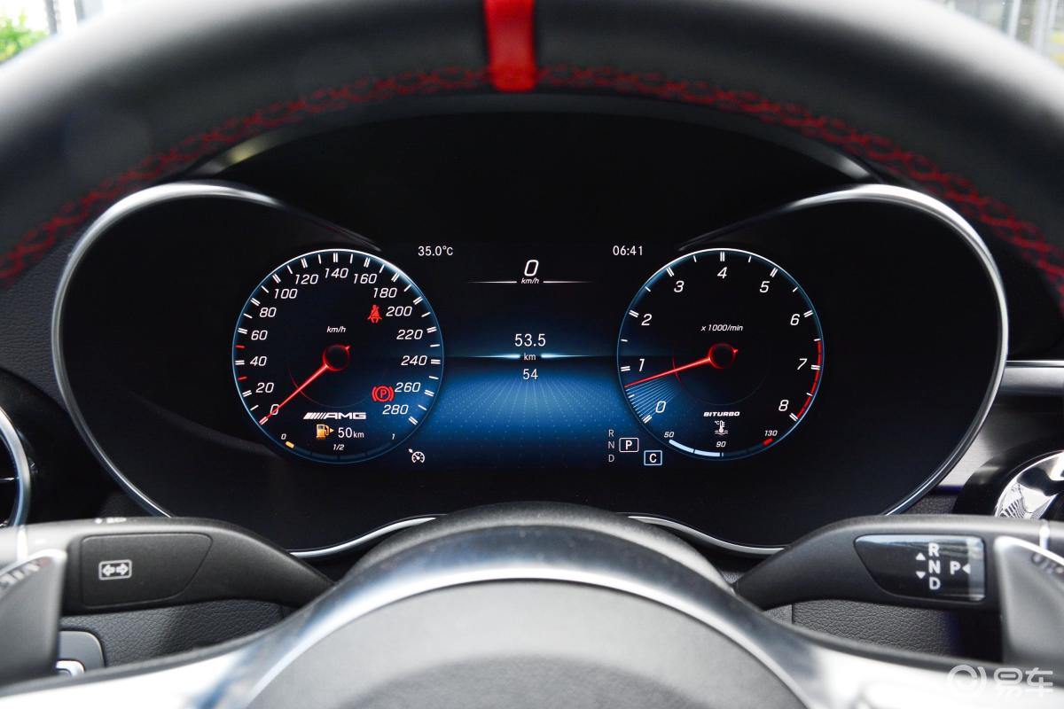 【奔驰c级 amg2021款amg c 43 4matic仪表盘汽车图片-汽车图片大全】