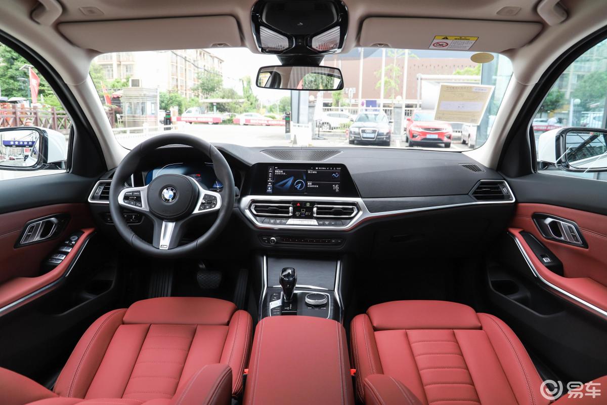 【宝马3系2022款325i m运动套装内饰全景正拍汽车图片-汽车图片大全】