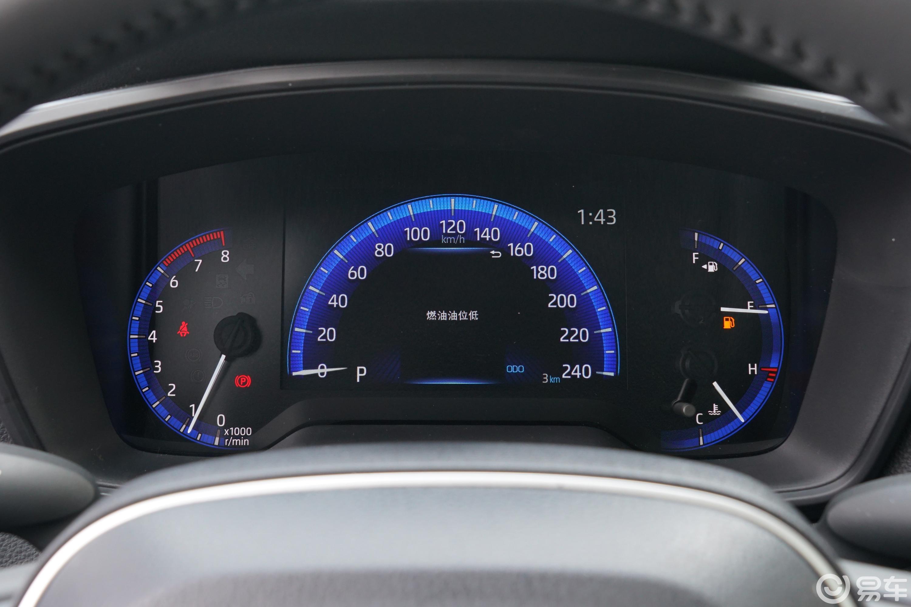 【卡罗拉1.2T S-CVT 旗舰版仪表盘图片-汽车图片大全】-易车