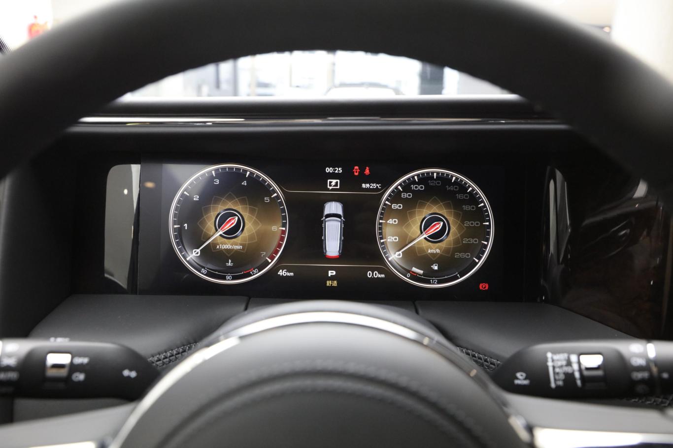 红旗ls74.0t 典雅旗航版 6座仪表盘