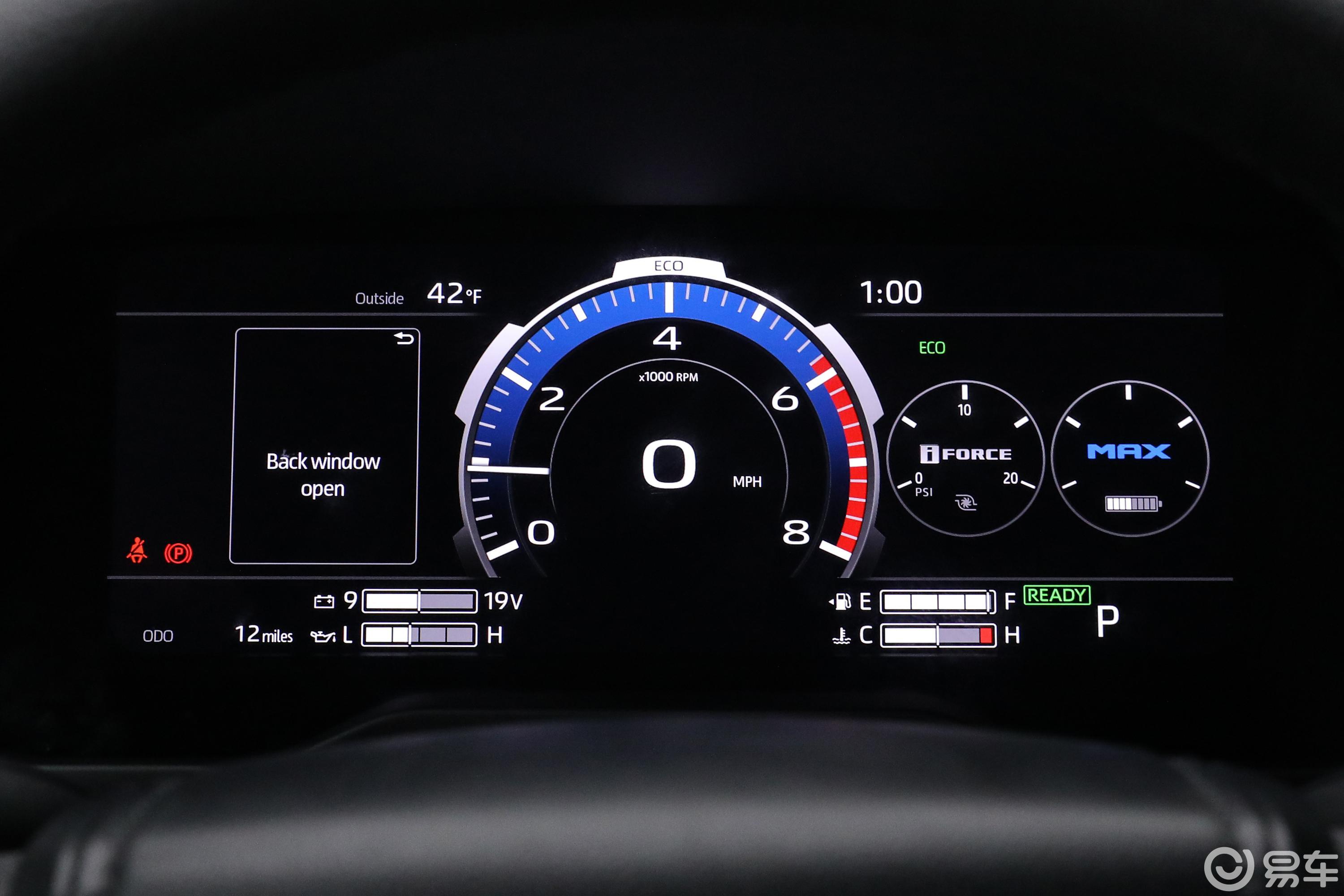 【红杉混动 3.5T 四驱Limited仪表盘图片-汽车图片大全】-易车