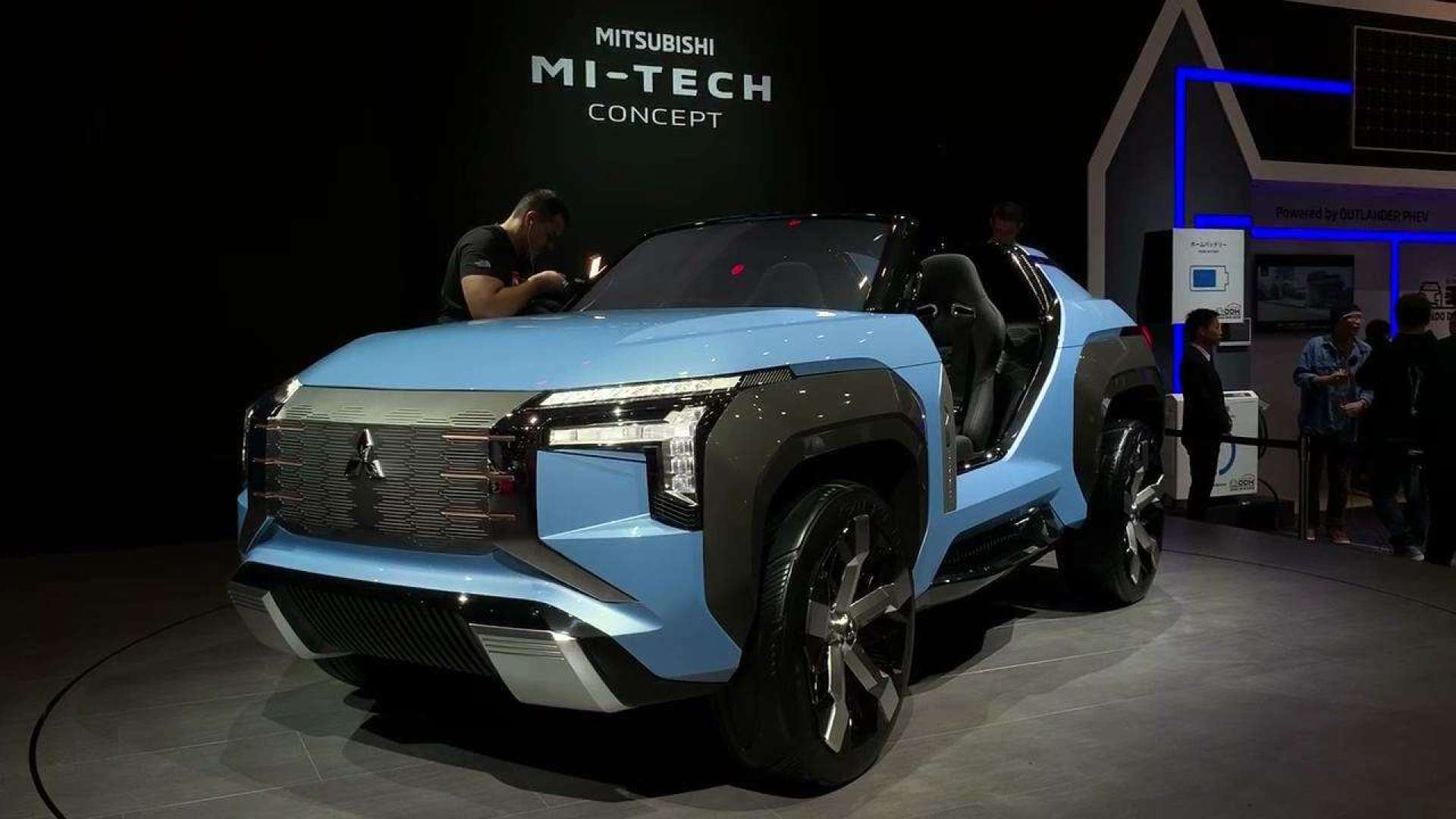 三菱发布mi-tech插电混动suv概念车,采用双座敞篷设计