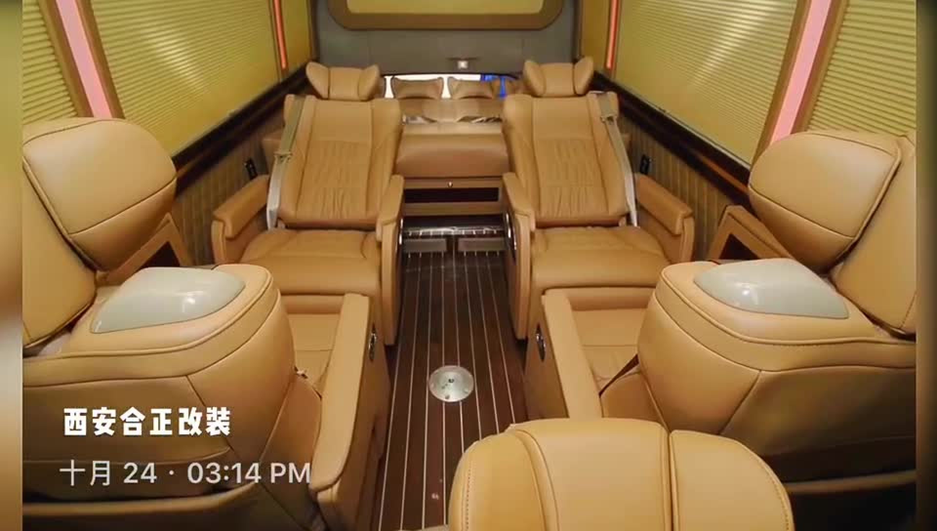 福田风景g9改装房车合正一键启动折叠窗帘隔绝出豪华私享空间