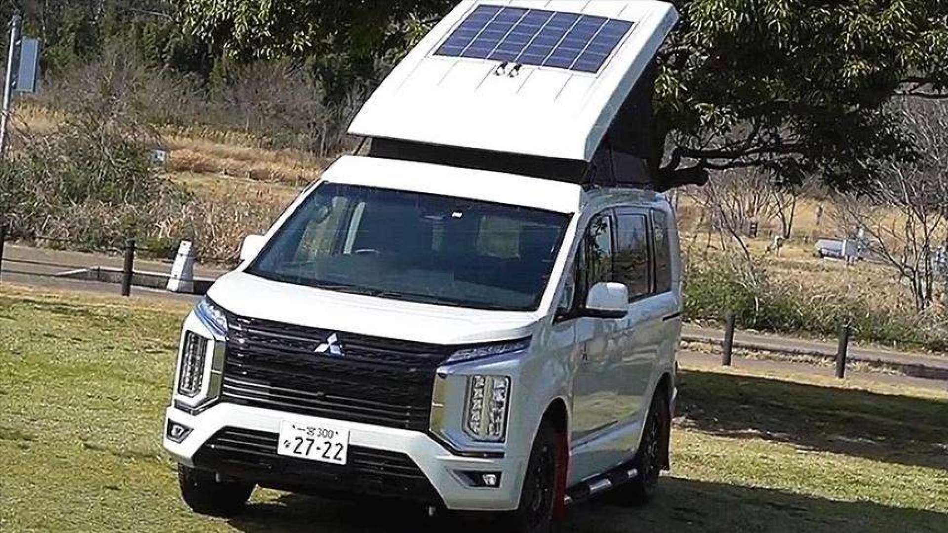 2020款三菱delicad5近距离鉴赏,有帐篷空间大,适合家用旅行