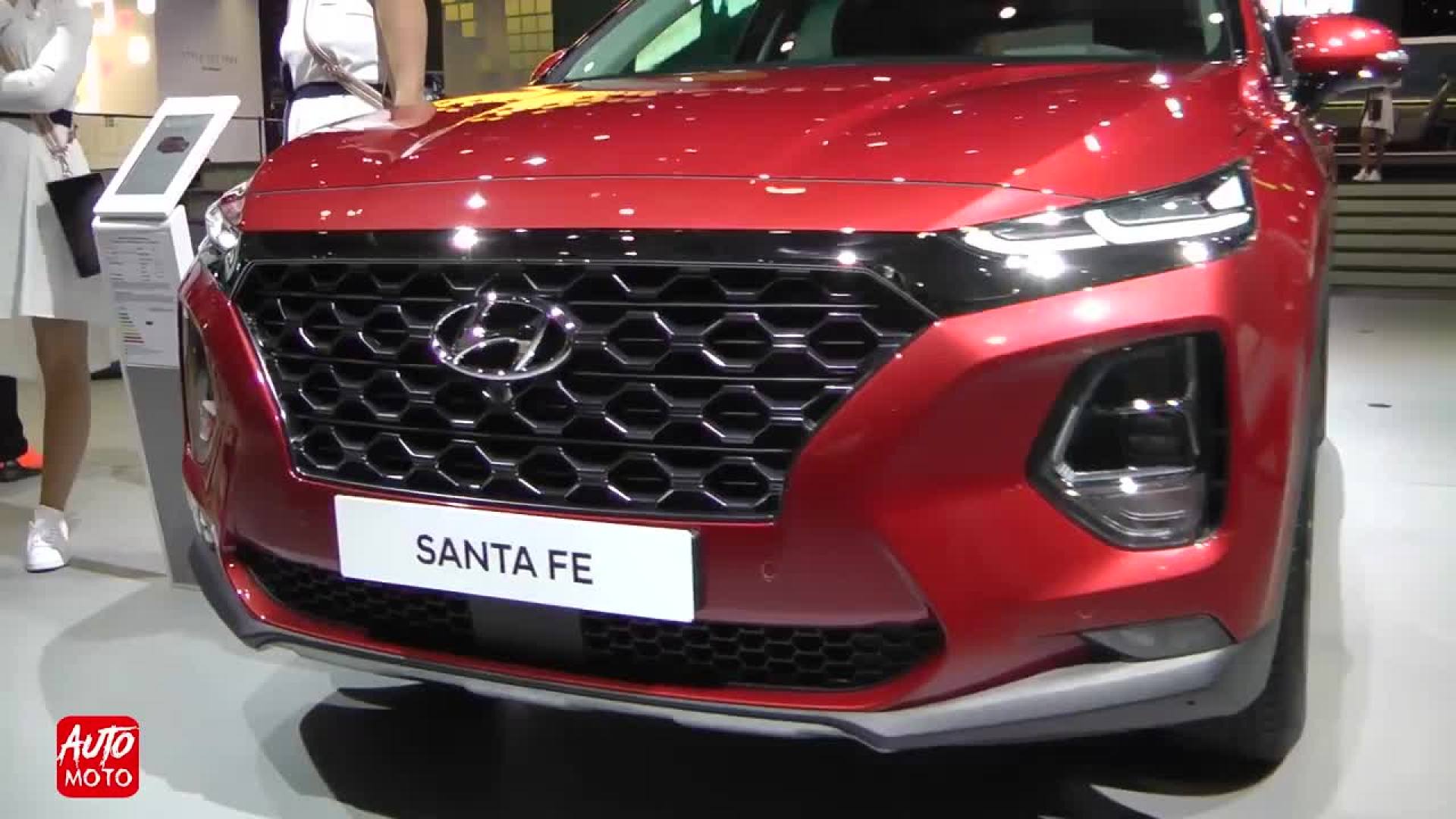 2020款的hyundaisantafehtrac红色!